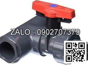 Van bi nhựa PVC ren ngoài ỏ giữa 4 ngã DN50