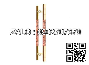 TAY CỬA KÍNH – ĐÁ ĐỎ ĐẦU VÀNG