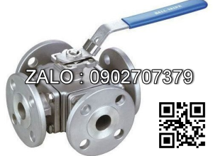 Van bi mạ kẽm mặt bích 4 ngã DN35