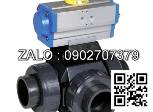 Van bi nhựa điều khiển điện 3 ngã 3 ngã DN65