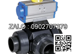 Van bi nhựa điều khiển điện 3 ngã 3 ngã DN300