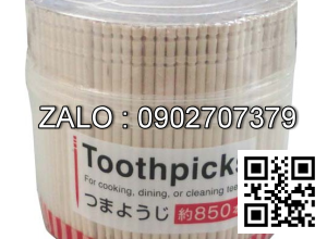 Hộp 850 tăm tre cao cấp (Kiện 20 cái)