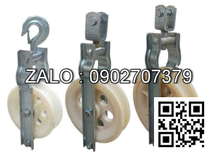 Puly nhựa kéo cáp ĐK 320x80mm