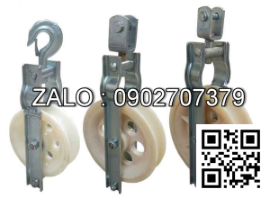 Puly nhựa kéo cáp ĐK 150x60mm