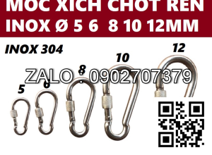 Móc xích Chốt Ren An Toàn INOX 304 số 5