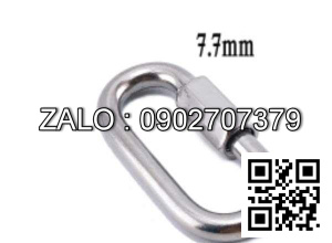 Móc nối xích inox 304 Khóa xích phi 7.7mm