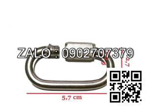 Móc nối xích inox 304 Khóa xích phi 6mm