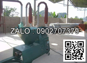 Máy ép củi mùn cưa, dăm bào, lõi ngô, máy sấy