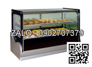 TỦ TRƯNG BÀY BÁNH KEM KÍNH VUÔNG 1200mm RATIOX SL840V