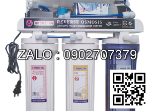 Máy 10L/h R/O 06 lõi vỏ tủ không nhiễm từ