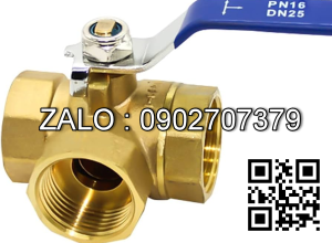 Van khóa nước thau răng trong RT tay gạt Inox màu xanh 90