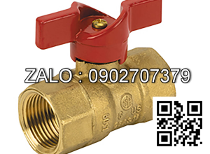 Van khóa nước thau tay gạt màu đỏ 114