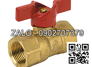 Van khóa nước thau tay gạt màu đỏ 140