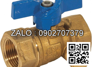 Van khóa nước thau tay vặn màu đỏ 200