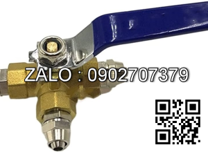 Van khóa thau răng trong RT tay gạt Inox màu đỏ 160