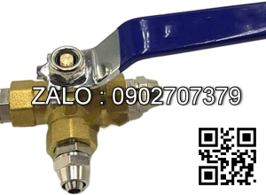 Van khóa thau răng trong RT tay gạt Inox màu đỏ 200