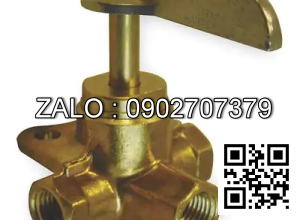 Van khóa thau răng trong RT tay vặn màu trắng 114