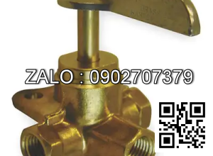 Van khóa thau răng trong RT tay vặn màu trắng 140