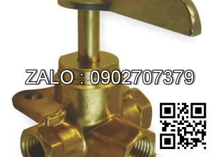 Van khóa thau răng trong RT tay vặn màu trắng 168