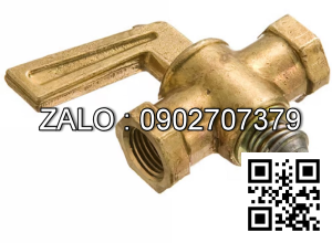 Van khóa thau răng trong RT tay vặn màu đỏ 168