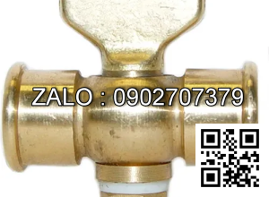 Van khóa thau răng trong RT tay vặn Inox màu trắng 140