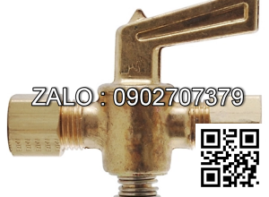 Van khóa thau răng trong RT tay vặn Inox màu xanh 140