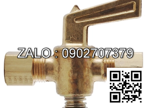 Van khóa thau răng trong RT tay vặn Inox màu xanh 168