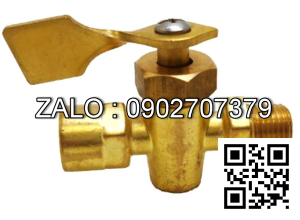 Van khóa thau răng trong RT tay vặn Inox màu đỏ 168