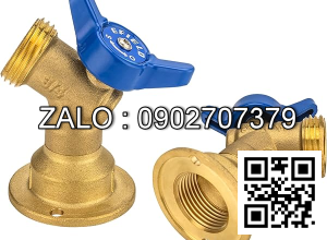 Van khóa thau tay gạt Inox màu xanh 140