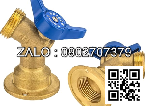 Van khóa thau tay gạt Inox màu xanh 200