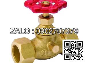 Van khóa thau tay gạt Inox màu đỏ 90