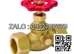 Van khóa thau tay gạt Inox màu đỏ 140