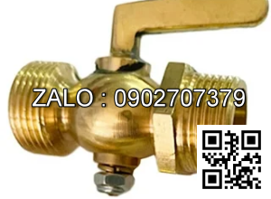 Van khóa thau răng trong RT tay gạt thau màu trắng 90