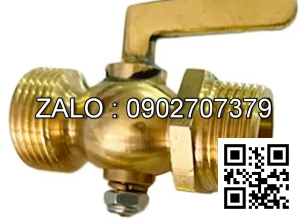 Van khóa thau răng trong RT tay gạt thau màu trắng 168