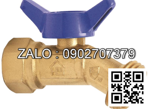 Van khóa thau răng trong RT tay vặn thau màu trắng 114