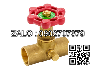 Van khóa thau răng trong RT tay vặn thau màu xanh 90