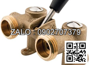 Van khóa thau tay gạt màu xanh 160