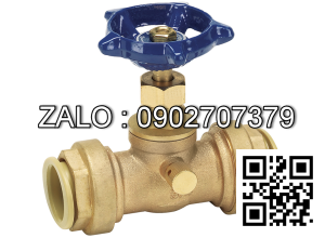 Van khóa thau tay vặn màu trắng 90