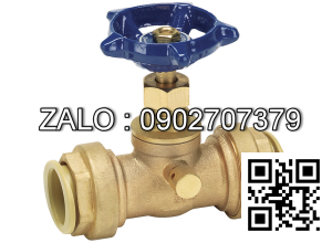 Van khóa thau tay vặn màu trắng 200