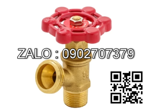 Van khóa thau tay vặn màu đỏ 114