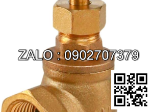 Van khóa thau tay vặn Inox màu trắng 160