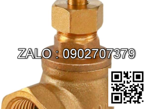 Van khóa thau tay vặn Inox màu trắng 168