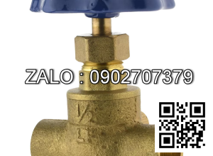 Van khóa thau tay vặn Inox màu đỏ 90