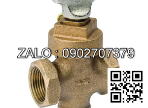 Van khóa thau tay gạt thau màu trắng 90