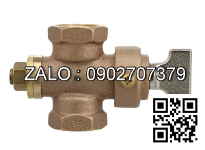 Van khóa thau tay gạt thau màu đỏ 114