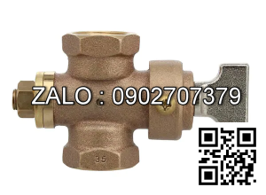 Van khóa thau tay gạt thau màu đỏ 200