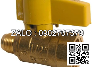 Van khóa thau tay vặn thau màu trắng 90