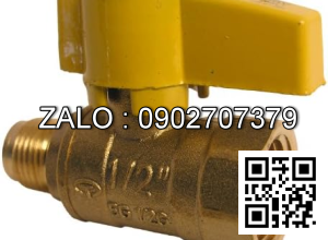 Van khóa thau tay vặn thau màu trắng 140