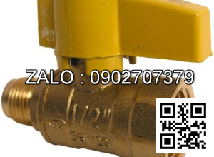 Van khóa thau tay vặn thau màu trắng 200