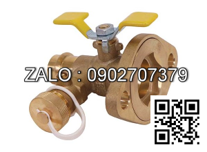 Van khóa thau tay vặn thau màu xanh 160